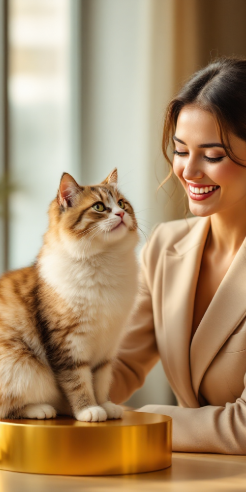 Katze Podest