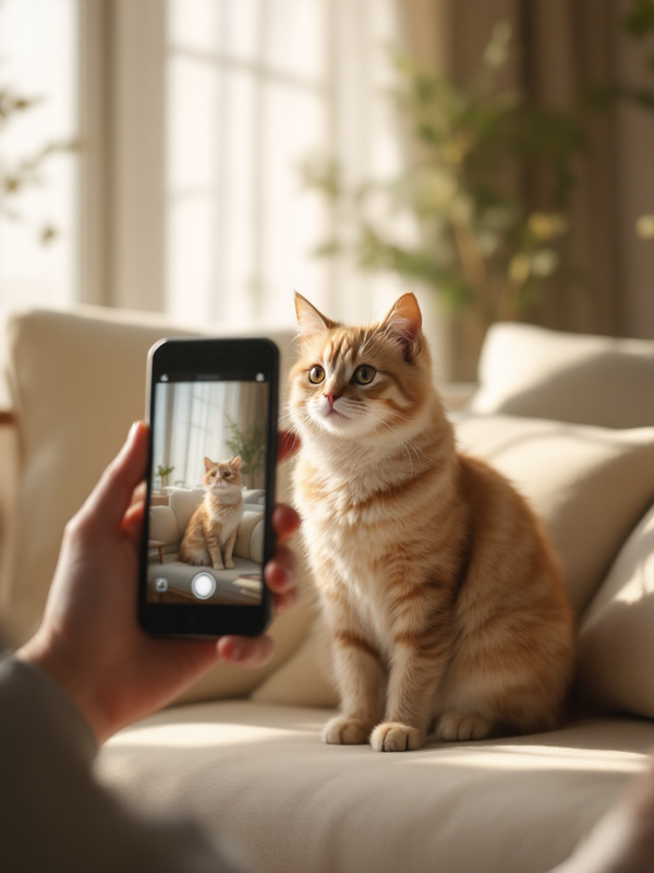 Katze Handy Sofa